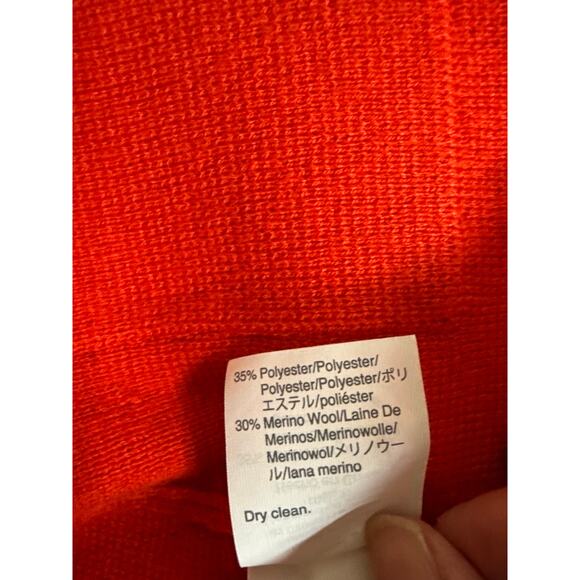 J.Crew Women's Sophie Open Front Cardigan Sweater-Blazer Merino Wool Size M Red - Picture 9 of 9